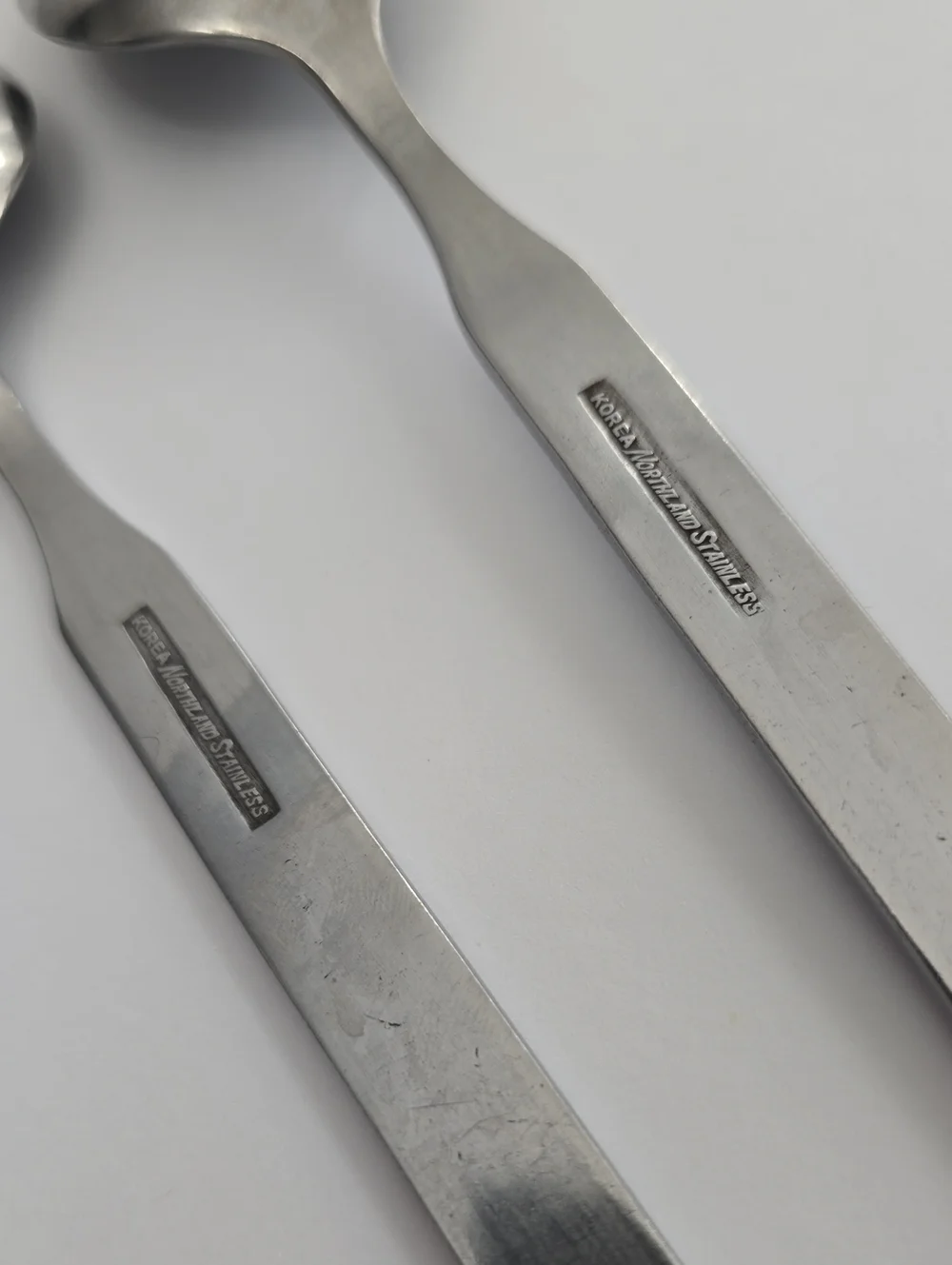 Vintage MCM Oneida Northland Stainless Set Of 2 Impulse Serving Spoons 8